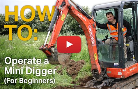 mini excavator demonstration|operating mini digger beginner.